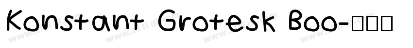 Konstant Grotesk Boo字体转换